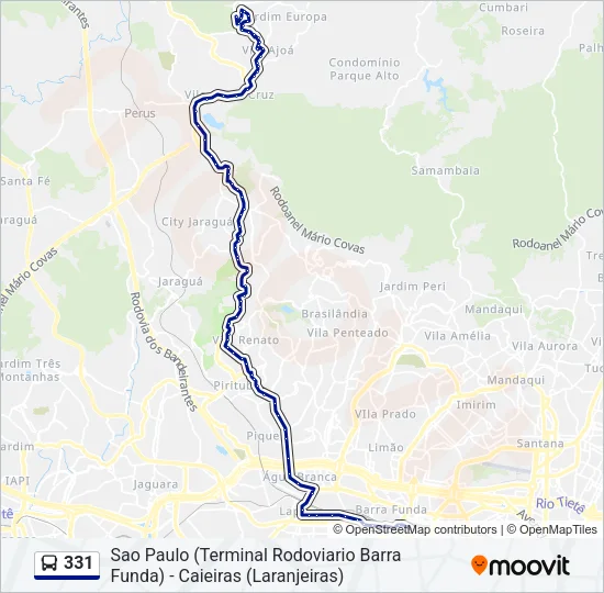 331 Bus Line Map