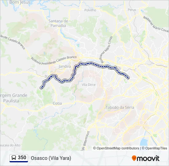 350 Bus Line Map