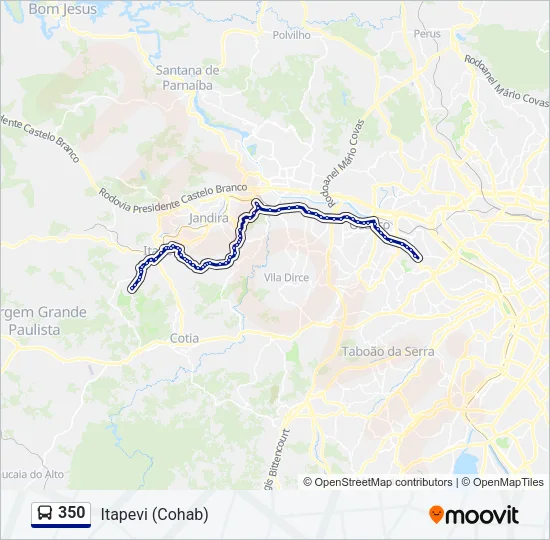 350 Bus Line Map