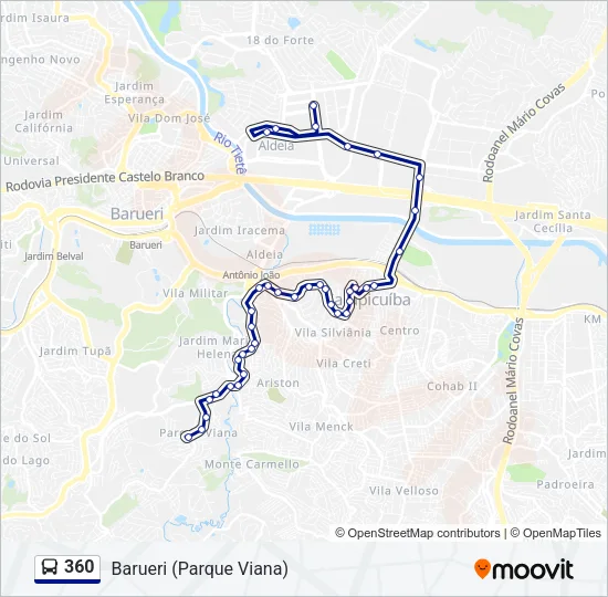 360 Bus Line Map