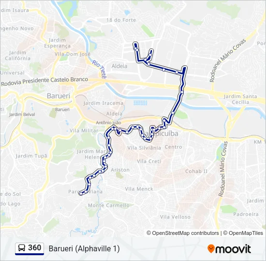 360 Bus Line Map