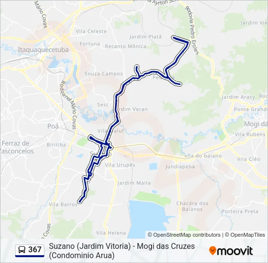 367 Bus Line Map