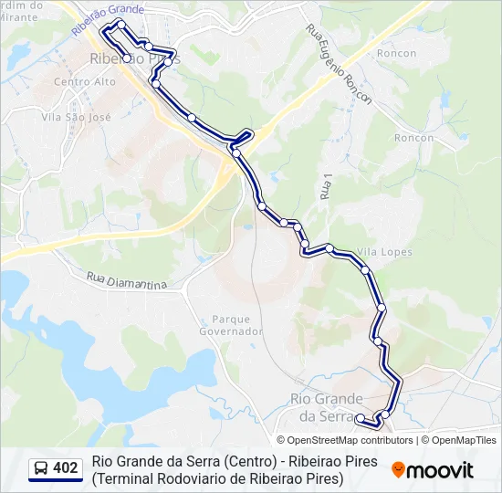 402 Bus Line Map