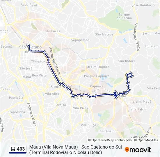 403 Bus Line Map