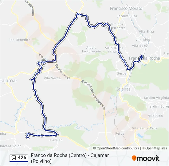 426 Bus Line Map