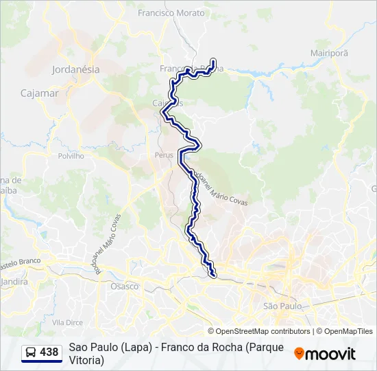 438 Bus Line Map