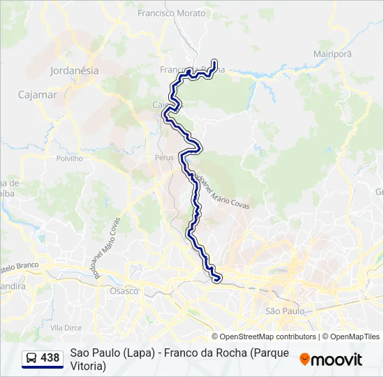 438 Bus Line Map