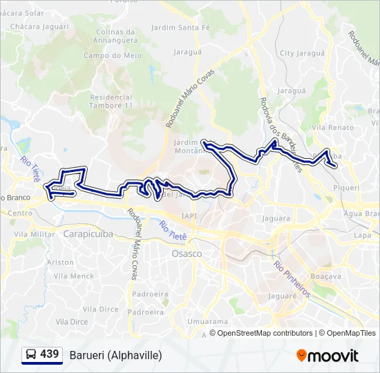 439 Bus Line Map