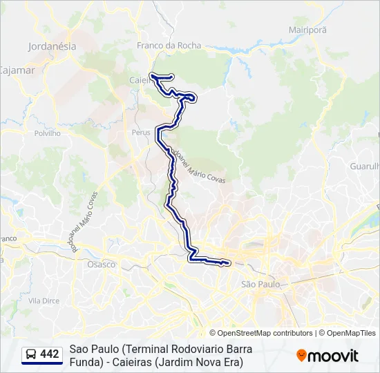 442 Bus Line Map