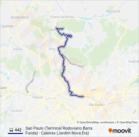 442 Bus Line Map
