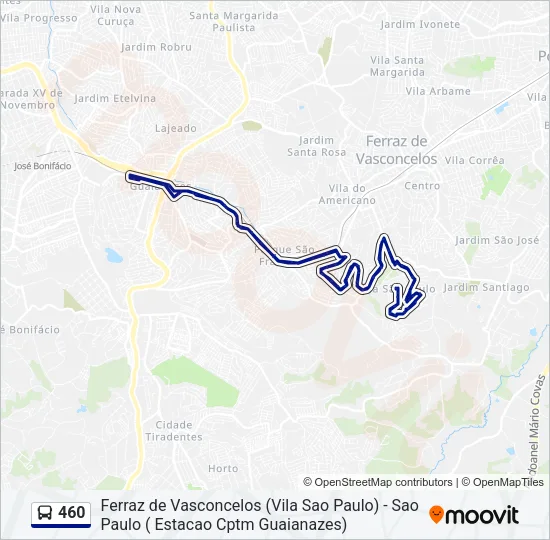 460 Bus Line Map