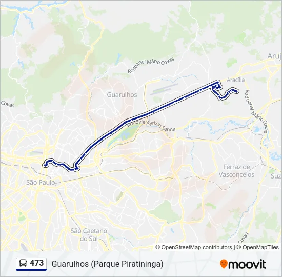 473 Bus Line Map