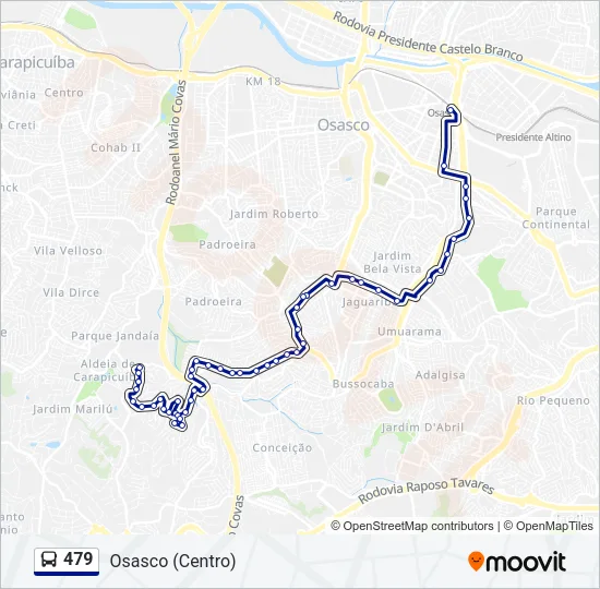 479 Bus Line Map