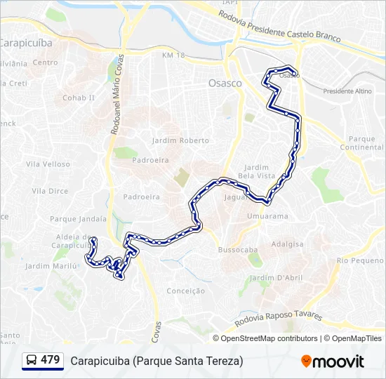 479 Bus Line Map