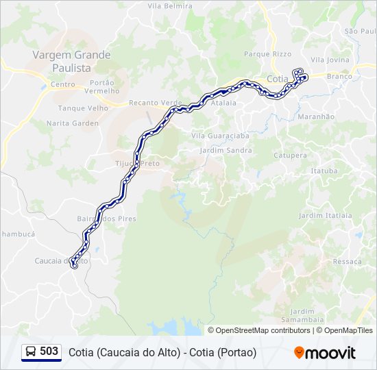 503 bus Line Map