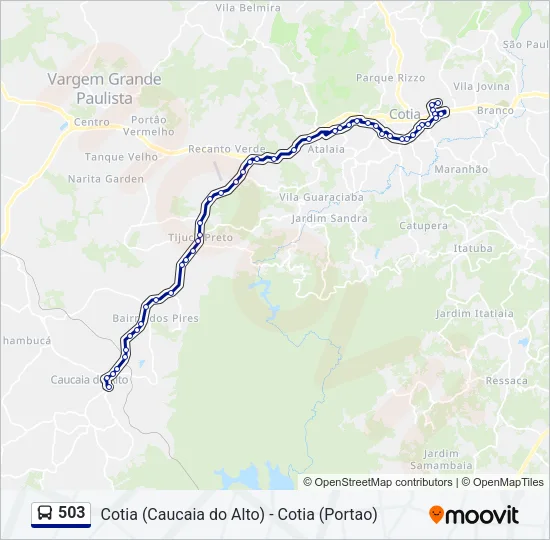 503 Bus Line Map