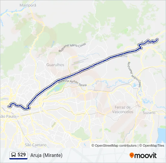 529 Bus Line Map