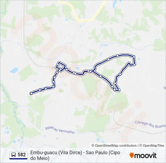 582 Bus Line Map