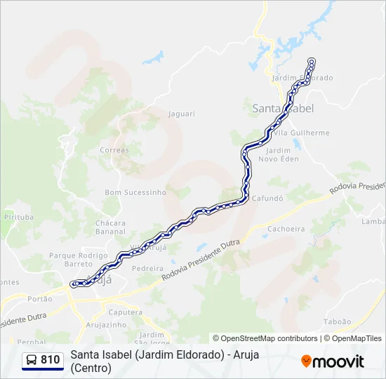 810 Bus Line Map