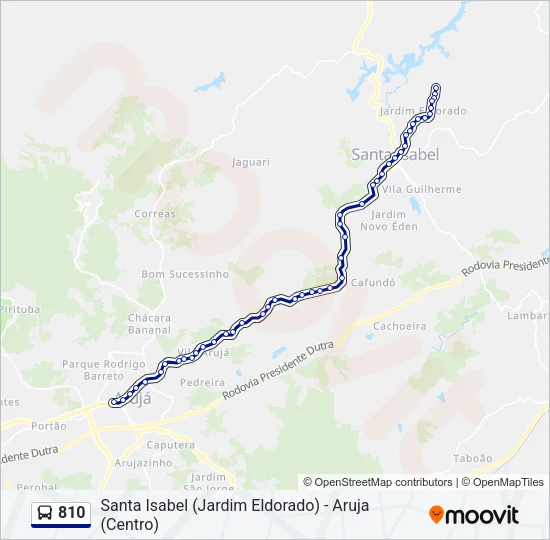 810 Bus Line Map