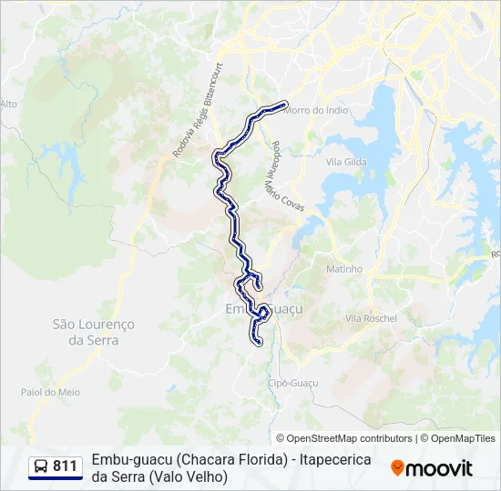 811 Bus Line Map