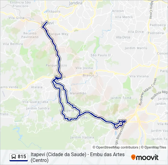 815 Bus Line Map
