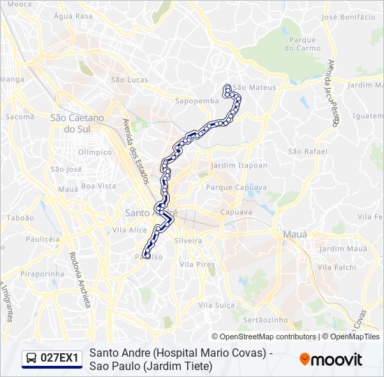 027EX1 bus Line Map