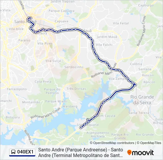 040EX1 Bus Line Map
