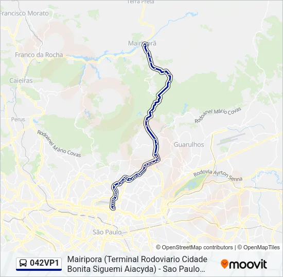 042VP1 Bus Line Map