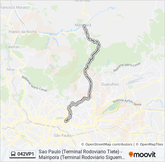 042VP1 bus Line Map