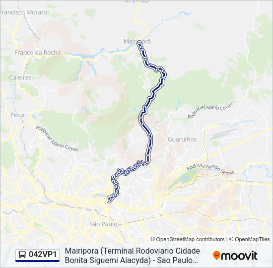 042VP1 Bus Line Map