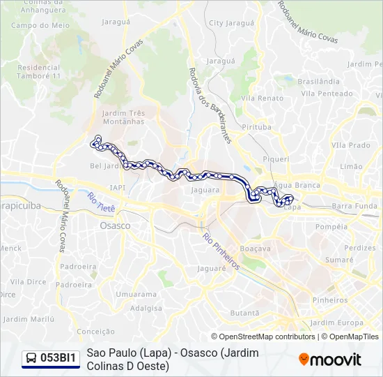 053BI1 Bus Line Map