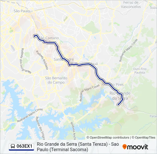063EX1 Bus Line Map