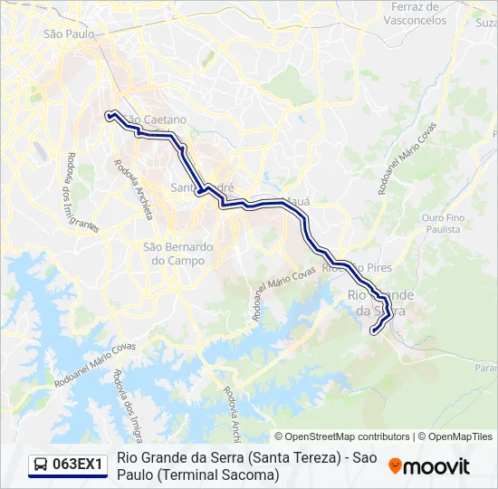 063EX1 Bus Line Map