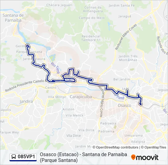 085VP1 Bus Line Map
