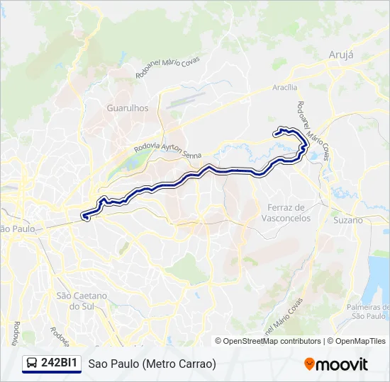 242BI1 Bus Line Map