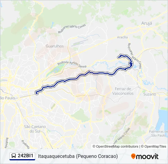 242BI1 Bus Line Map