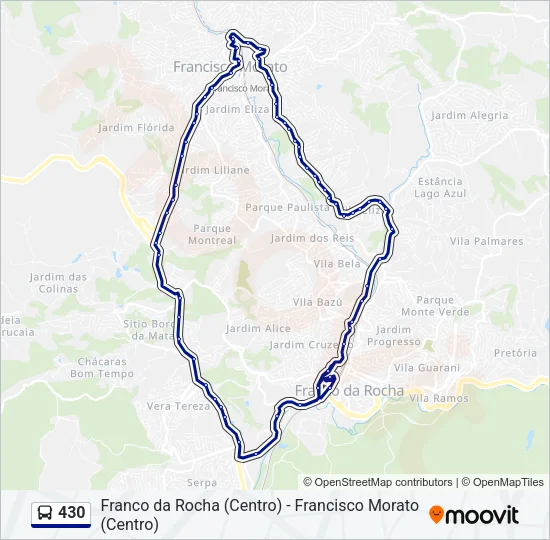430 Bus Line Map