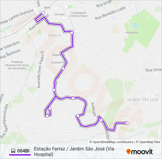 004BI Bus Line Map