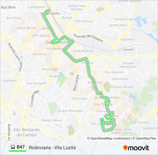 b47 Route Schedules, Stops & Maps Vila Luzita (Updated)