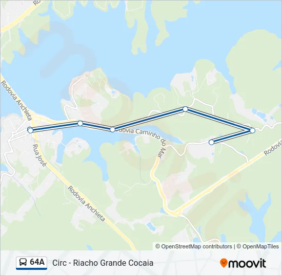 64A Bus Line Map