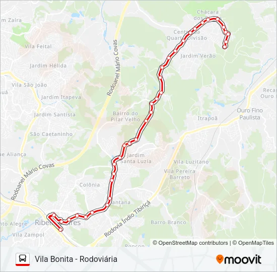 08 VILA BONITA Bus Line Map