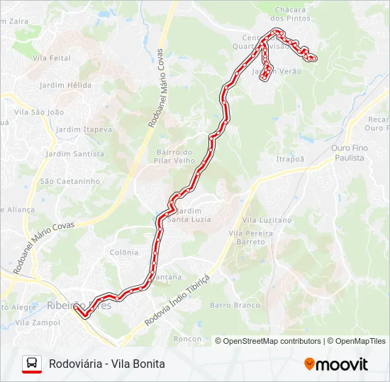08 VILA BONITA Bus Line Map