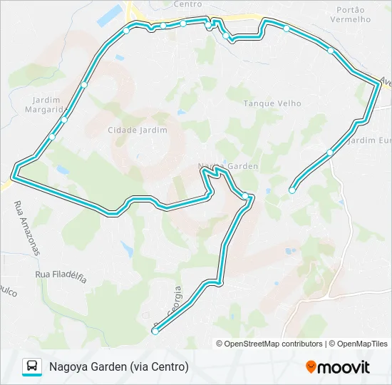NAGOYA GARDEN - PAYSAGE Bus Line Map