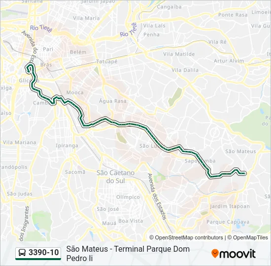 3390-10 Bus Line Map