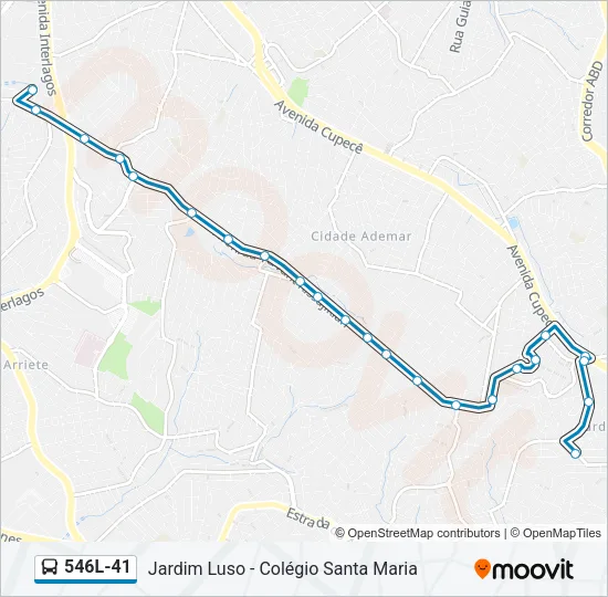546L-41 Bus Line Map