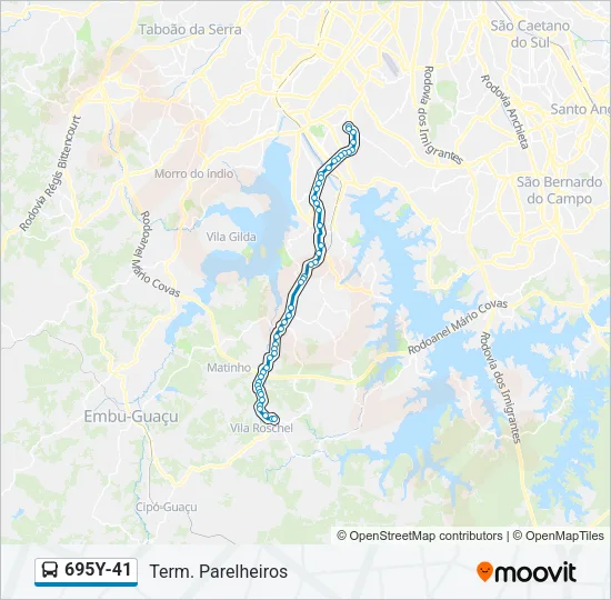 695Y-41 Bus Line Map