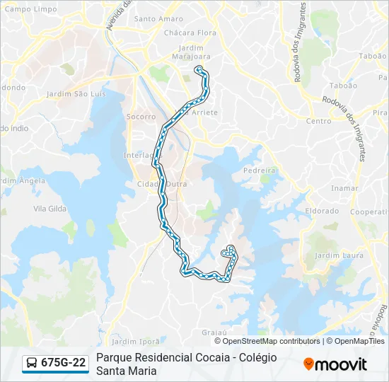 675G-22 Bus Line Map
