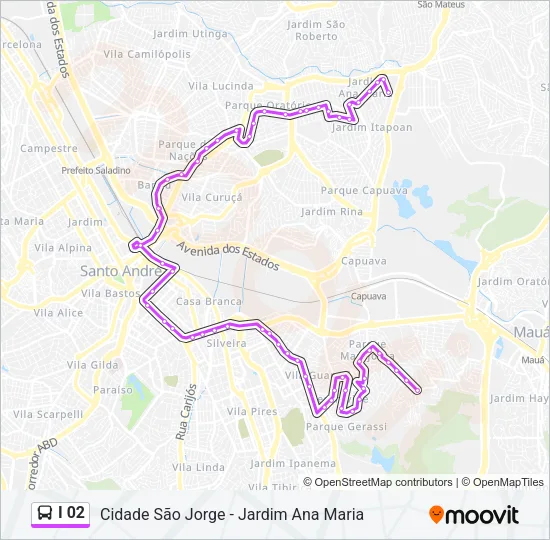 I 02 Bus Line Map