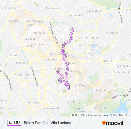 I 07 Bus Line Map
